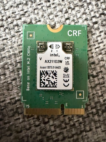 Intel Wi-Fi 6E AX211 (AX211D2W) 2-6Ghz M.2 CNVio2 Nätverkskort / Bluetooth 5.3