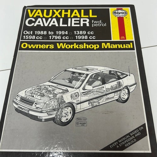 Vauxhall Cavalier Workshop Manual av Haynes, 1988-1994