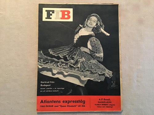 FIB NR 18 1957 QUEEN ELISABETH BÅT,KUNTTAR COBRA GÄNGET,SUNDBYBERG EP INSPELNING