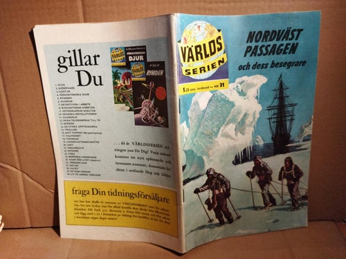 Världsserien 1962 nr 31 Nordväst passagen och dess besegrare. Very Fine plus