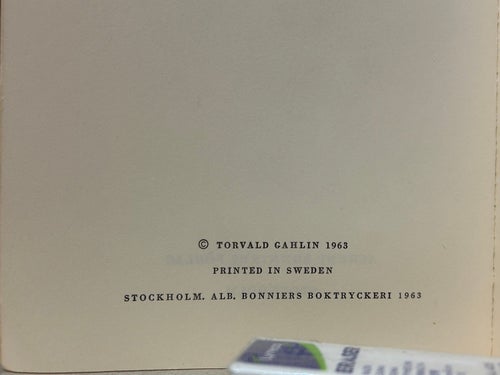 Salon Gahlin 1963 av Torvald Gahlin. Bok. Fine