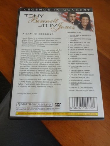 Tony Bennett & Tom Jones Atlantic Crossing DVD