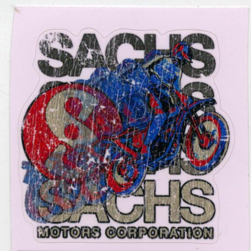 Sachs Motors Corporation dekal / klistermärke – motorcykel moped retro