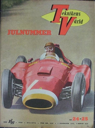 TEKNIKENS VÄRLD 1956/24-25.Luigi Fagioli.Varg-Ole.Sörmlandsrundan.MG A.MGA