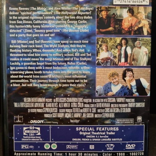 Bill & Ted's Excellent Adventure (1989) Stephen Herek med Keanu Reeves.
