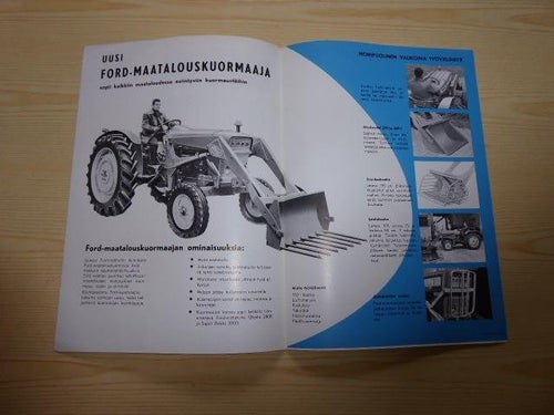 Ford traktor originalbroschyr på finska
