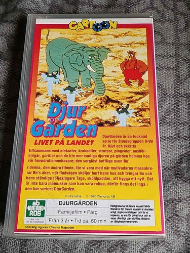 Djur Gården - Livet På Landet Cartoon ( Sv Tal) VHS