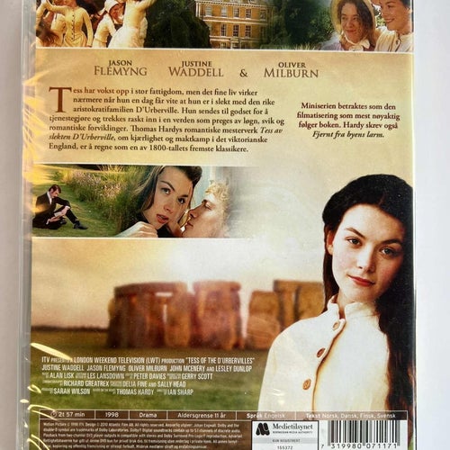 Tess of the D'ubervilles (1998) Jason Flemyng DVD NY Inplastad!
