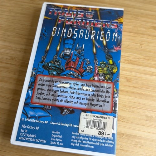 VHS, Transformers, Dinosaurieön
