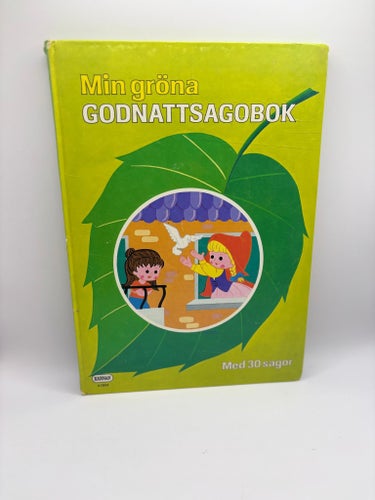 Min gröna godnattsagobok Kärnan 1981 barnbok sagor retro