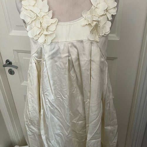 H&M Garden Collection vit klänning, storlek 42