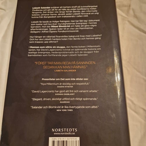 Mannen Som Sökte Sin Skugga av David Lagercrantz (Inbunden, Nyskick!)
