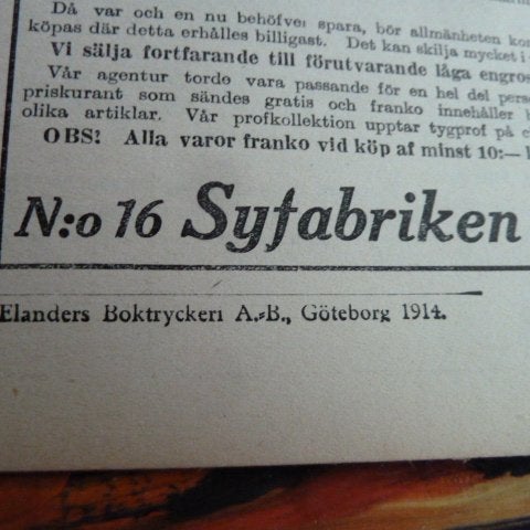 TIDSFÖRDRIF, 1914, ETT ORD I STORMEN, TIDNING