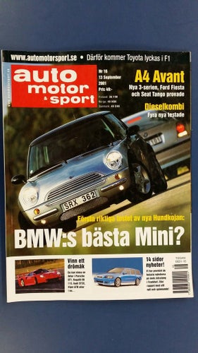 Auto motor & sport nr 16 2001: BMW 316ti, Mini Cooper, Ford Fiesta + Mondeo TD