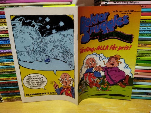 Doktor Snuggles 1981 nr 2, Very Fine plus, embossed titel på omslag