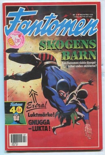 Fantomen 1990 nr 7 Skogens barn / Mandrake , Vita Bågen