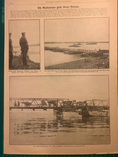 Retro-artikel ”Pontonbro över Donau under kriget” från 1917