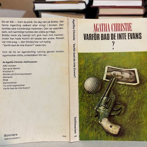 Varför bad de inte Evans? av Agatha Christie, bok, Very good plus