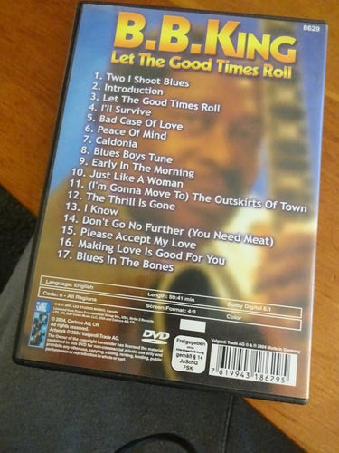 B.B. King Let the good times roll BB DVD