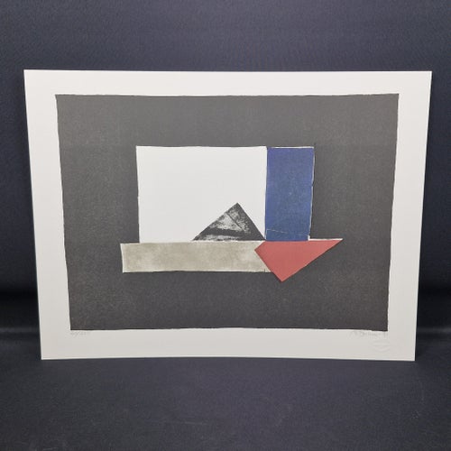 Märta Bohm - Litografi 20/200 - "Geometriska former" - Konst
