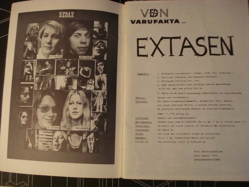 EXTASEN 1972 Över 100sidor Kalmaritisk studenthumor fr Erik Dahlbergsskolan A4