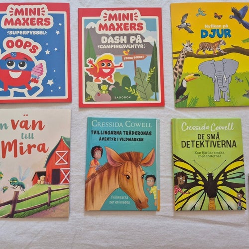Bokpaket 6 st småbarnsböcker