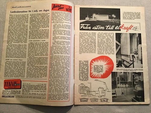 TEKNIK FÖR ALLA NR 12 1954 ELKRAFT,ATOMKRAFTVERK,AB SEPAROTORS I TULLINGE