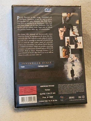 AMERICAN PSYCHO - INPLASTAD .SVENSK TEXT