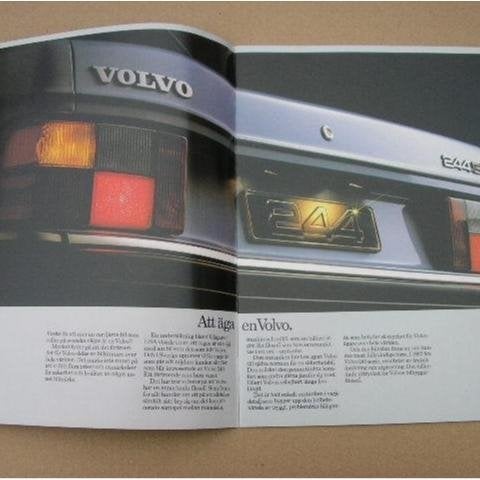 VOLVO Försäljningsbroschyr 242 244 245 1982