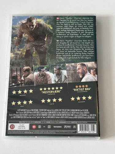 Papillon (Charlie Hunnam & Rami Malek, 2018). Beg. DVD