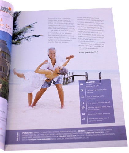 Senior Living Magazine-Issue 4-2009-British elderly-English-NEW-Weight 54g