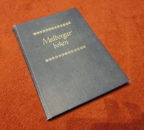 Medborgarboken, tryckt 1950, EJ använd - bildande bok om Demokrati & samhället