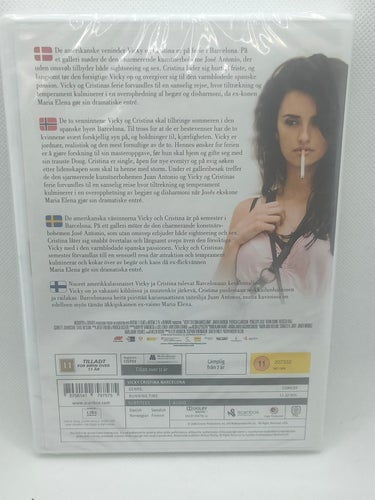 Vicky Cristina Barcelona DVD Ny & Forseglet Javier Bardem Penélope Cruz