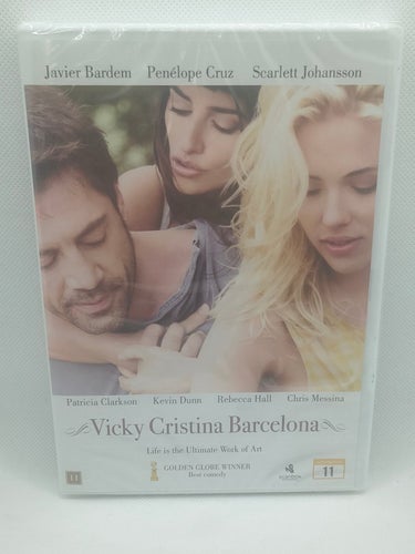 Vicky Cristina Barcelona DVD Ny & Forseglet Javier Bardem Penélope Cruz
