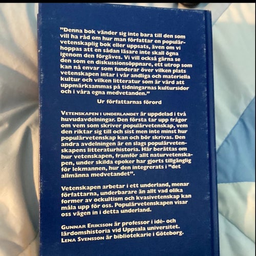 Vetenskapen i Underlandet av Gunnar Eriksson & Lena Svensson