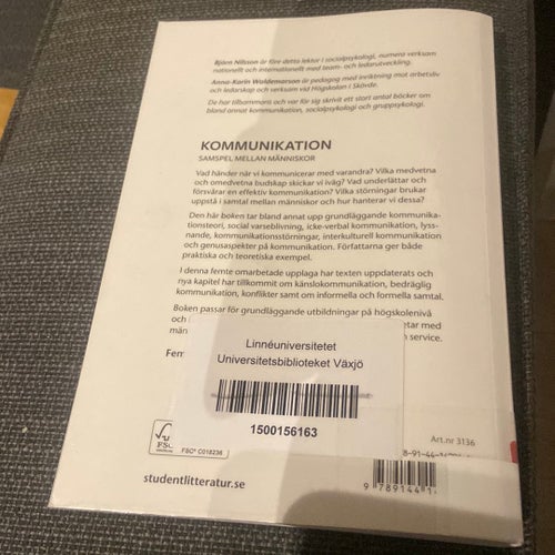 KOMMUNIKATION SAMSPEL MELLAN MÄNNISKOR av BJÖRN NILSSON, ANNA-KARIN WALDEMARSON