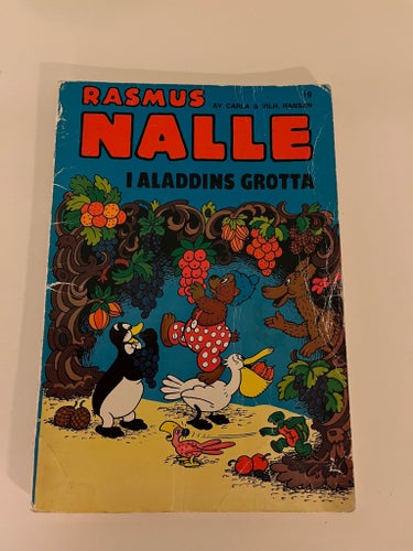 Tre ”Rasmus Nalle” 1979, 1980, 1982..