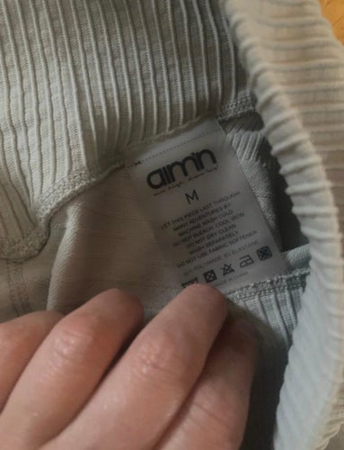 aim'n ljusgrå träningstights, storlek M