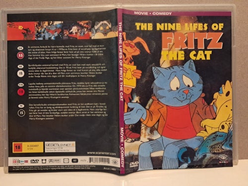 The Nine Lives of Fritz the Cat . DVD i gott beg skick. finns Sv Text.