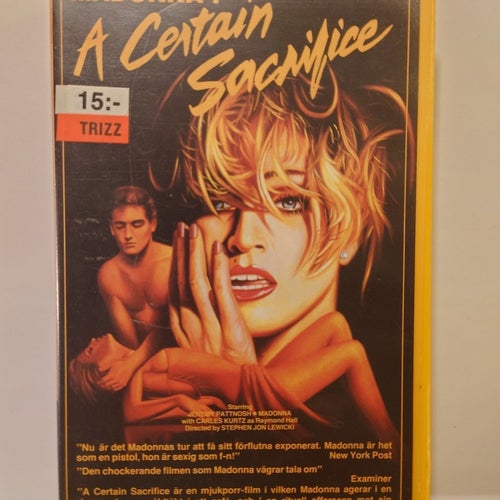 A Certain Sacrifice (VHS) - Filmen Madonna ville stoppa! - Hyrkasett - Fri frakt