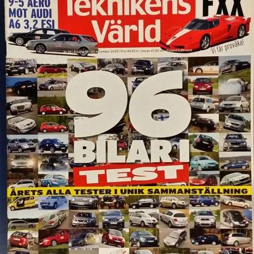 Teknikens Värld 26 2005: Opel Vectra OPC, Saab 9-5 Aero 2006, Audi A6 3,2 FSI