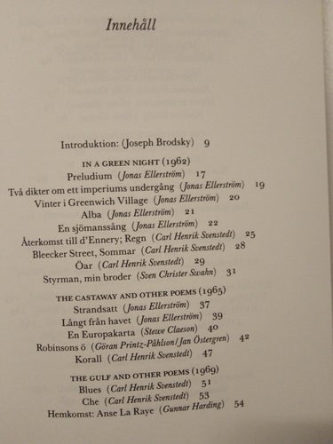 Vinterlampor dikter i urval - Derek Walcott. bok, inbunden. Very Fine