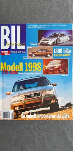 Bilkatalogen 1998 - bilkatalog typ "Alla Bilar" och "Årets bilar"