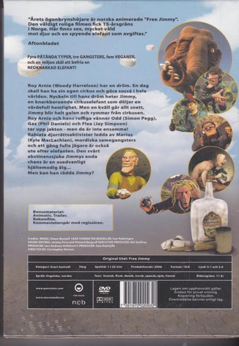 DVD / Free Jimmy / Röster: Woody Harrelson, Emilia Fox m.fl. / Ny & Inplastad