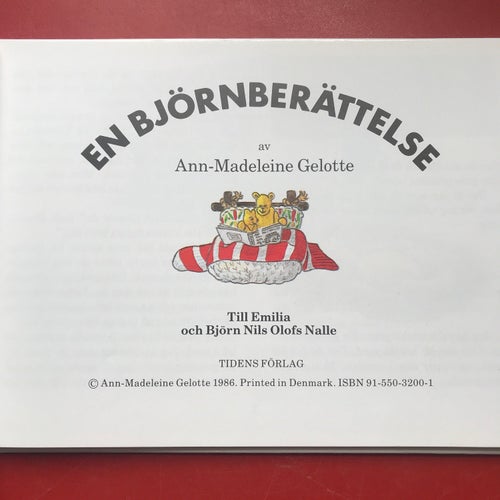 EN BJÖRNBERÄTTELSE Ann-Marie Gelotte 1986