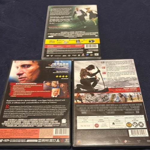 In Time, A History of Violence och The Wolverine (DVD-filmer)