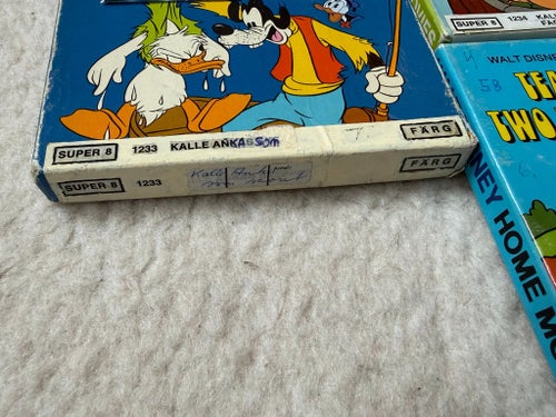 7 st Super 8 Disney – Kalle Anka, Pluto, Långben, Piff & Puff m.fl.