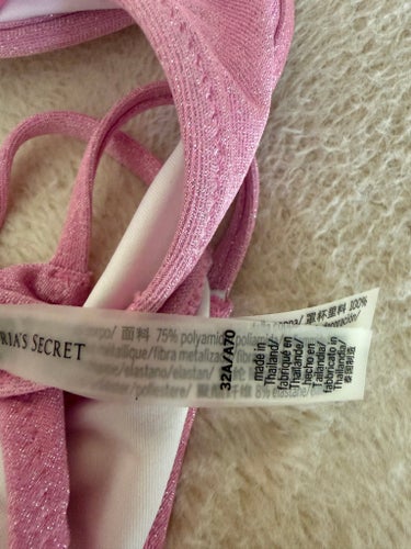 Victoria's Secret Rosa Glitter Bikini 32A/A70