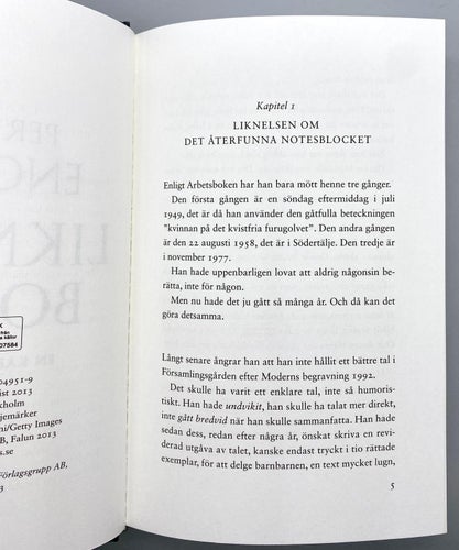 Liknelseboken - En kärleksroman av Per Olov Enquist