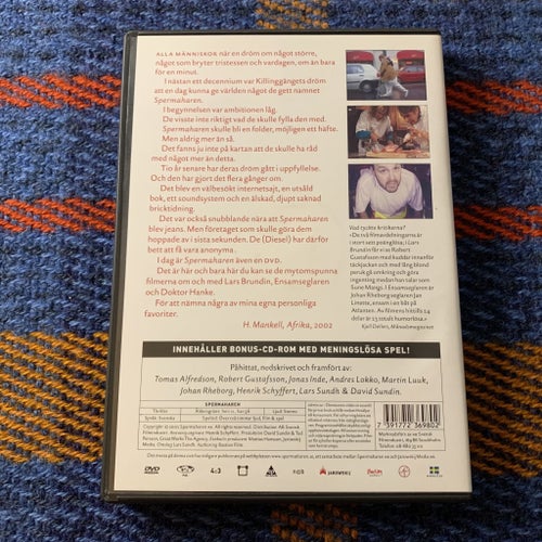 Spermaharen | DVD + CD | Killinggänget Henrik Schyffert Johan Rheberg